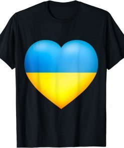 I Stand With Ukraine Ukrainian Heart Classic T-Shirt