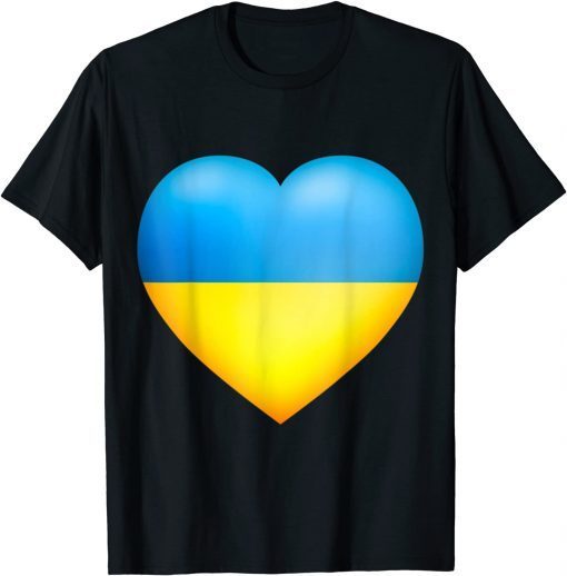 I Stand With Ukraine Ukrainian Heart Classic T-Shirt