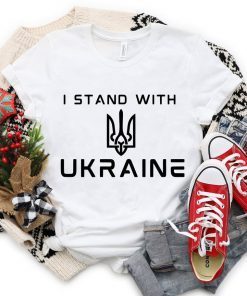 I Stand with Ukraine I am with Ukraine Free Ukraine Gift Shirt