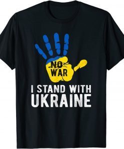 I Stand with Ukraine, Support Ukraine Flag Classic Shirt
