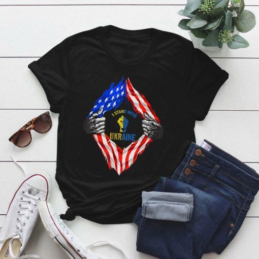 I Support Ukraine I Stand With Ukraine Ukrainian Flag Gift Shirt