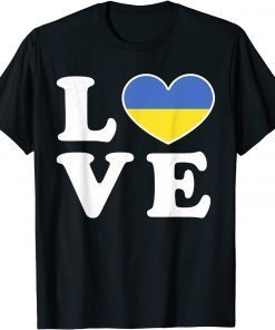 I love Ukraine Flag For Ukrainian Pride Vintage Gift Shirt