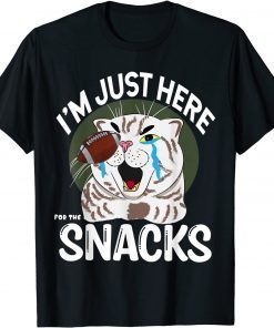 I'm Just Here For The Snacks USA Gamers Football Fans Gift Shirt