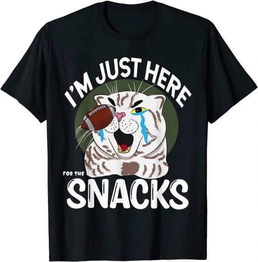 I'm Just Here For The Snacks USA Gamers Football Fans Gift Shirt