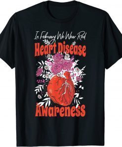In February We Wear Red Fighter Heart Disease Awareness Gift Shirt