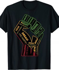 Inspiring Black Leaders Power Fist Hand Black History Month Classic T-Shirt