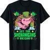 Kawaii Axolotl St Patricks Day Costume Shenanigans Gift Shirt