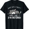 Lazy Cat I'm Retired Men 2022 Retirement 2022 Shirt