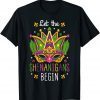 Let The Shenanigans Begin Mardi Gras Costume Mask Classic T-Shirt
