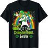Let's Shenanigans Begin Dabbing Unicorn St Patrick Day Classic Shirt