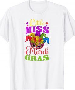 Little Miss Mardi Gras Design Mardi Gras Beads Classic Shirt