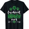 Luckiest Nephew Ever St Patricks Day Shamrock Buffalo Green Classic Shirt