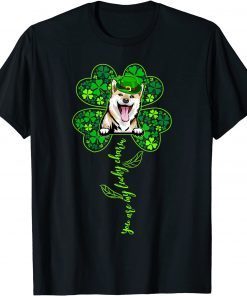 Lucky Charm Shiba Inu Shamrock Happy St Patrick's Day Gift Shirt