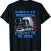 March to Freedom Convoy to DC 2022 Truckers American Flag Shirt
