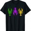 Mardi Gras Crawfish Jester Hat Bead New Orleans Gift Shirt