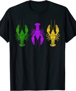 Mardi Gras Crawfish Jester Hat Bead New Orleans Gift Shirt