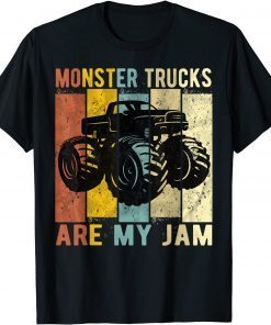 Monster Trucks Are My Jam Vintage Retro Monster Truck Classic Shirt