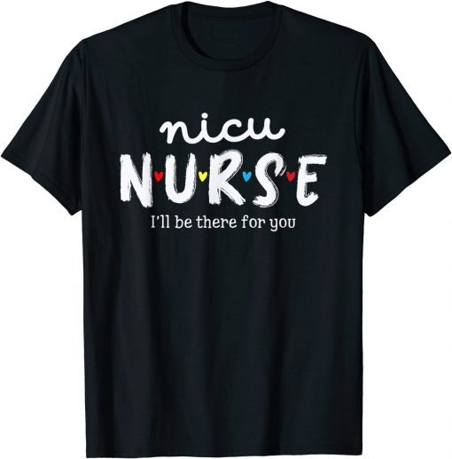 NICU Nurse Plaid Red Love Heart Stethoscope RN Nursing Mom Unisex T-Shirt