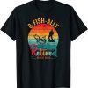 Ofishally Retired 2022 Tee Fishing Retro Retirement Dad T-Shirt