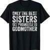 Only the Best Sisters Get Promoted To Godmother Vintage Gift Shirt