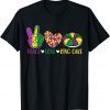 Peace Love King Cake Mardi Gras Festival Party Classic Shirt