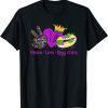 Peace Love King Cake Mardi Gras Party Carnival Unisex Shirt