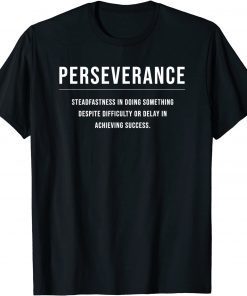 Perseverance Motivational Entrepreneur Slogan Quote Gift Shirt