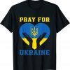 Pray For Ukraine Support Ukrainian I Stand With Ukraine Classic Shirt