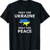 Pray for Ukraine Peace Ukraine Flag Classic T-Shirt