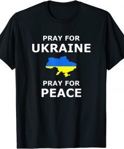 Pray for Ukraine Peace Ukraine Flag Classic T-Shirt