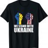 Puck Futin Stand With Ukraine Ukrainian Lover Support Us Flag Gift Shirt