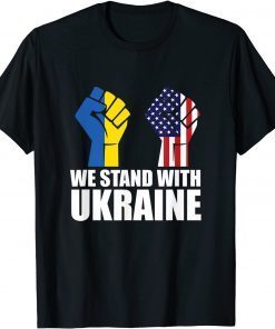 Puck Futin Stand With Ukraine Ukrainian Lover Support Us Flag Gift Shirt