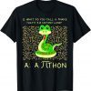 Python Pithon Pi Symbol Funny Math Teacher Pi Day T-Shirt