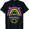 Rainbow Mardi Gras Mask Beads Festival Mardi Gras Classic Shirt