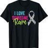 Rare Disease Awareness Zebra Ribbon, I Love Someone Rare T-Shirt