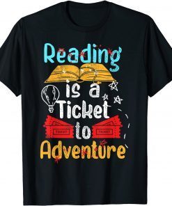 Reading Adventure Library Student Teacher Book Gift Shirt