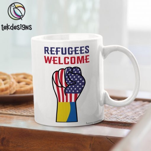 Puck Futin Refugees Welcome Ukraine Mug