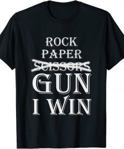 Rock Paper Gun I Win T-Shirt