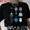 RoseSchitt’s Creek Iconic Costumes David Rose Patrick Brewer Stevie Budd Johnny Rose Moira Gift Shirt