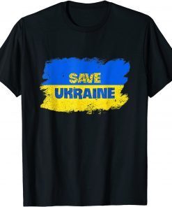 Save Ukraine I Stand With Ukraine Ukrainian Flag Classic Shirt