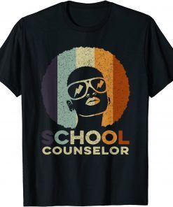 School Counselor - Afro African American Black History Month Classic Shirt