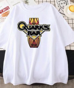 Star Trek Deep Space Nine Quark’s Bar Distressed Logo Gift T-Shirt