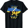 Stop Ukraine War, Peace in the World Free Ukraine Flag Tee Shirt