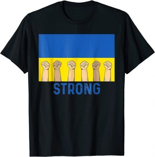 Strong Ukraine Flag vintage Ukraine Support Gift Shirt