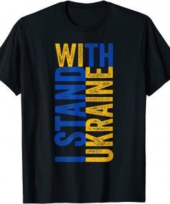 Support Ukraine I Stand With Ukraine Vintage Flag Classic Shirt