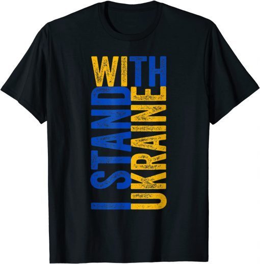 Support Ukraine I Stand With Ukraine Vintage Flag Classic Shirt