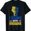 Support Ukraine I Stand With Ukraine Vintage Ukrainian Flag T-Shirt