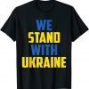 Support Ukraine We Stand With Ukraine Ukrainian Flag Classic Shirt