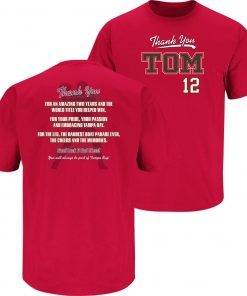 Thank You Tribute Tampa Bay Football Unisex Shirt