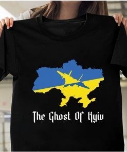 The Ghost Of Kyiv Ukraine Flag I Stand With Ukraine Gift T-Shirt